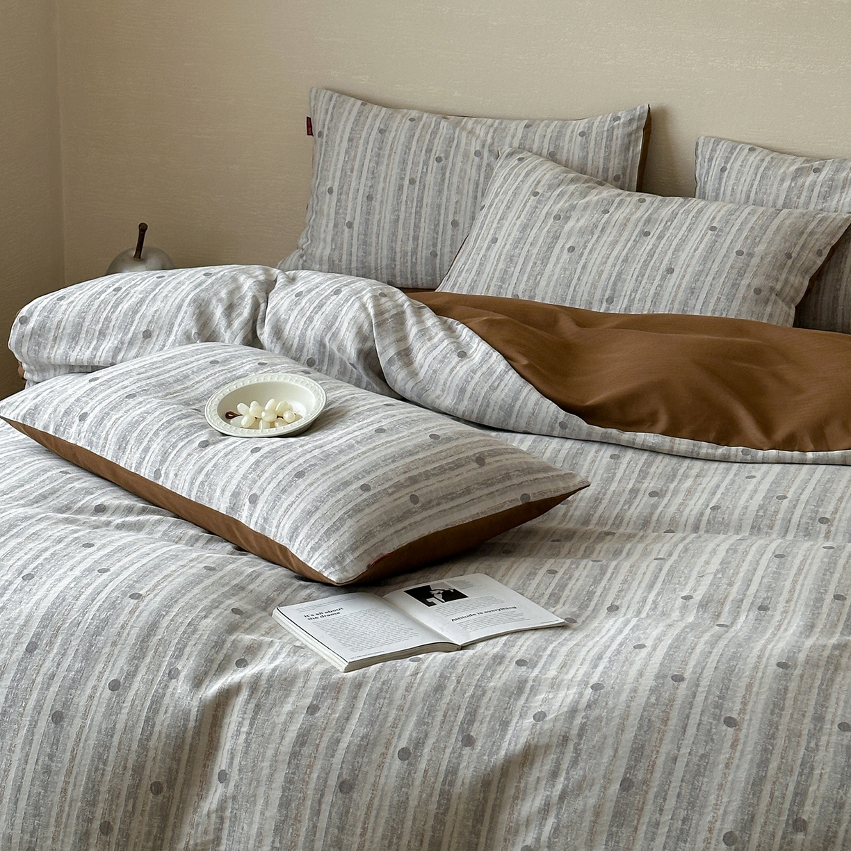 91家纺网 家纺一手货源 找家纺 静家居-简约原创家纺 2026新款轻治愈系双层纱水洗提花四件套-罗马假日系列（小号床单款188/ 标准床单款258 / 加大床单款278 1.5床笠款268 / 1.8床笠款268 / 2.0床笠款2