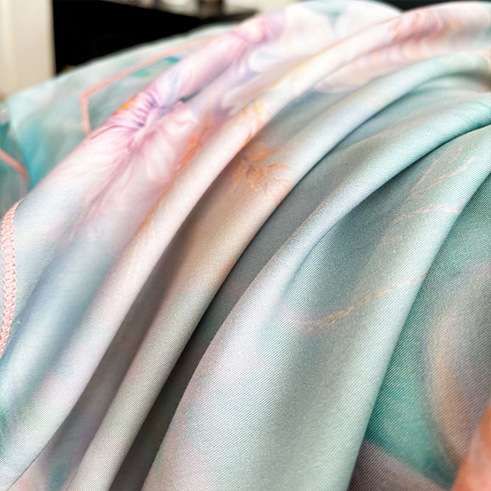 91家纺网 家纺一手货源 找家纺 帛美家纺 2026新款天丝棉数码印花四件套 牡丹国色-绿