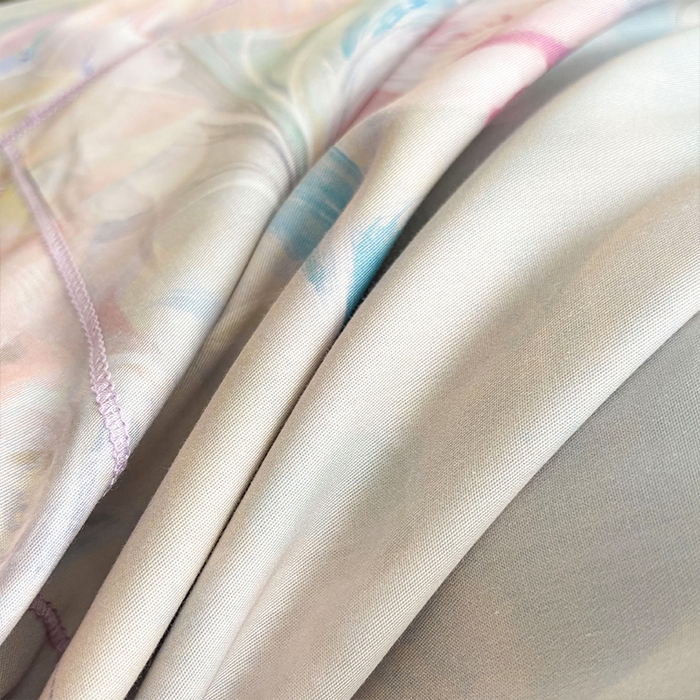 91家纺网 家纺一手货源 找家纺 帛美家纺 2026新款天丝棉数码印花四件套 云瑾木兰