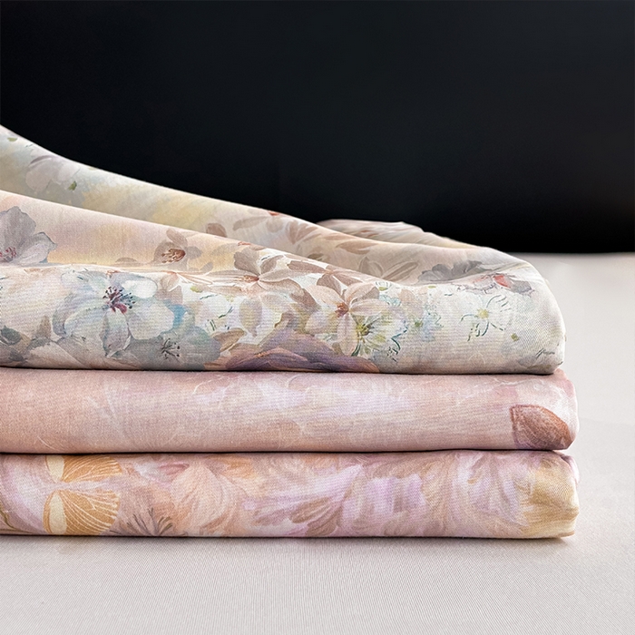 91家纺网 家纺一手货源 找家纺 帛美家纺 2026新款天丝棉数码印花四件套 组合图