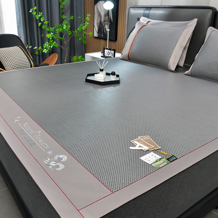 91家纺网 家纺一手货源 找家纺 （总）小牛席业 2026新款加厚款-绣球草本清凉冰藤席系列凉席藤席冰藤席冰丝席竹席乳胶席乳胶凉席凉感豆豆席