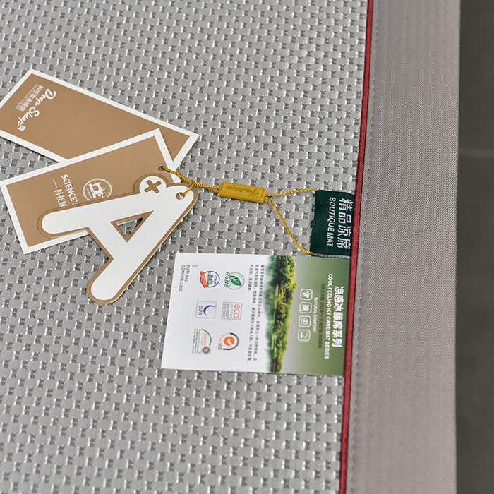 91家纺网 家纺一手货源 找家纺 小牛席业 2026新款加厚款-绣球草本清凉冰藤席系列凉席藤席冰藤席冰丝席竹席乳胶席乳胶凉席凉感豆豆席 加厚款-绣球草本冰藤席 （银灰）