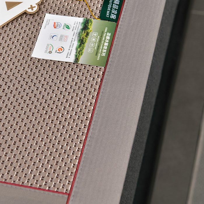 91家纺网 家纺一手货源 找家纺 小牛席业 2026新款加厚款-绣球草本清凉冰藤席系列凉席藤席冰藤席冰丝席竹席乳胶席乳胶凉席凉感豆豆席 加厚款-绣球草本冰藤席 （香槟）