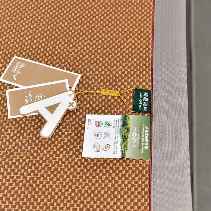 91家纺网 家纺一手货源 找家纺 小牛席业 2026新款加厚款-绣球草本清凉冰藤席系列凉席藤席冰藤席冰丝席竹席乳胶席乳胶凉席凉感豆豆席 加厚款-绣球草本冰藤席 （咖色）