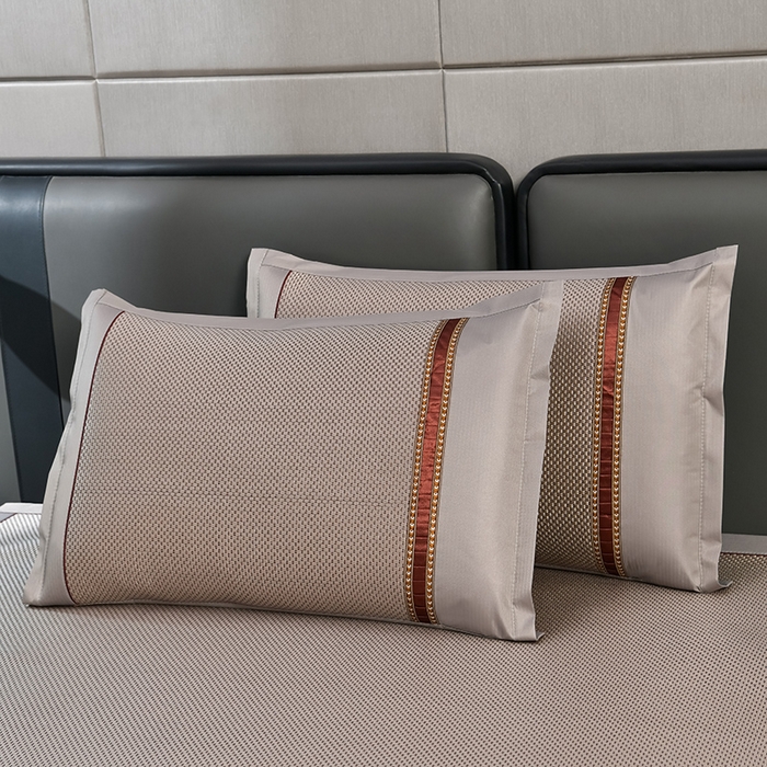 91家纺网 家纺一手货源 找家纺 小牛席业 2026新款加厚款-绣球草本清凉冰藤席系列凉席藤席冰藤席冰丝席竹席乳胶席乳胶凉席凉感豆豆席 加厚款-绣球草本冰藤席 （香槟）