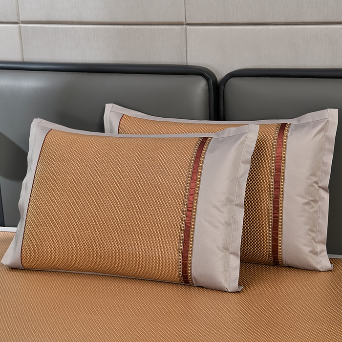 91家纺网 家纺一手货源 找家纺 小牛席业 2026新款加厚款-绣球草本清凉冰藤席系列凉席藤席冰藤席冰丝席竹席乳胶席乳胶凉席凉感豆豆席 加厚款-绣球草本冰藤席 （咖色）