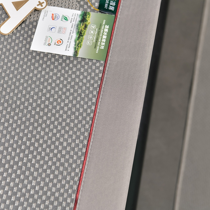 91家纺网 家纺一手货源 找家纺 小牛席业 2026新款加厚款-绣球草本清凉冰藤席系列凉席藤席冰藤席冰丝席竹席乳胶席乳胶凉席凉感豆豆席 加厚款-绣球草本清凉冰藤席（提花浅灰