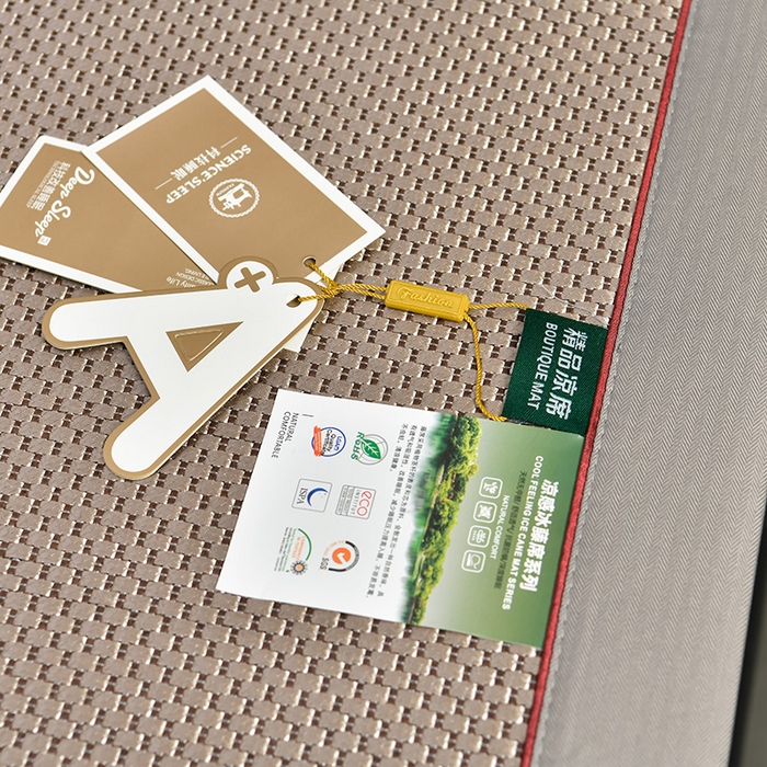 91家纺网 家纺一手货源 找家纺 小牛席业 2026新款加厚款-绣球草本清凉冰藤席系列凉席藤席冰藤席冰丝席竹席乳胶席乳胶凉席凉感豆豆席 加厚款-绣球草本清凉冰藤席（提花香槟