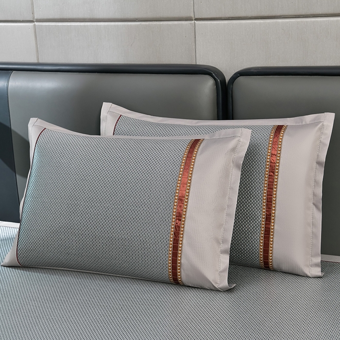 91家纺网 家纺一手货源 找家纺 小牛席业 2026新款加厚款-绣球草本清凉冰藤席系列凉席藤席冰藤席冰丝席竹席乳胶席乳胶凉席凉感豆豆席 加厚款-绣球草本冰藤席 （黑咖）