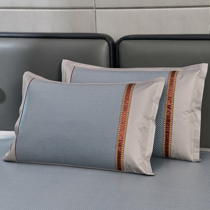 91家纺网 家纺一手货源 找家纺 小牛席业 2026新款加厚款-绣球草本清凉冰藤席系列凉席藤席冰藤席冰丝席竹席乳胶席乳胶凉席凉感豆豆席 加厚款-绣球草本冰藤席 （蓝色）