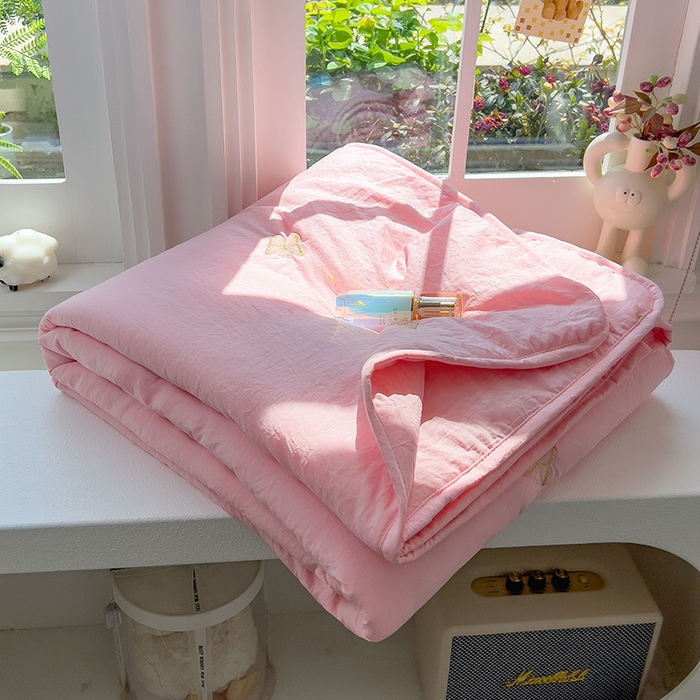 91家纺网 家纺一手货源 找家纺 （总）兄弟坊 2026新款水洗棉大豆刺绣夏被夏凉被空调被午睡被