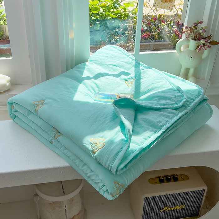 91家纺网 家纺一手货源 找家纺 （总）兄弟坊 2026新款水洗棉大豆刺绣夏被夏凉被空调被午睡被