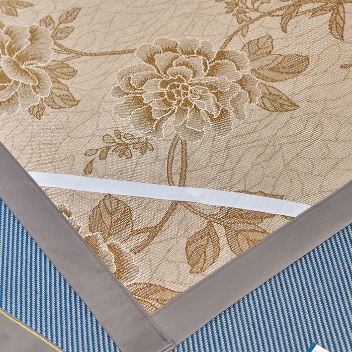 91家纺网 家纺一手货源 找家纺 小牛席业 2026新款绣球花开-冰藤双面席凉席藤席冰藤席竹席空调席草席冰丝席豆豆席乳胶席三件套 绣球花开-冰藤海蓝