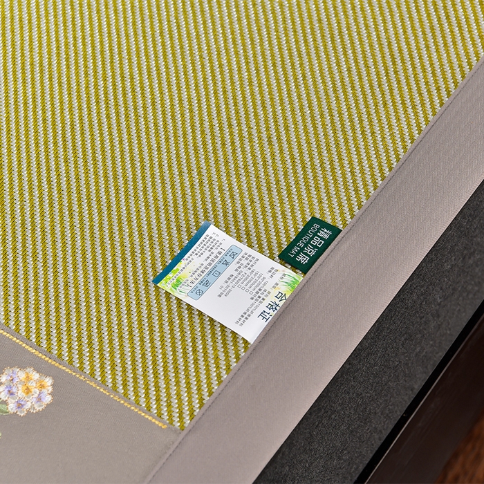 91家纺网 家纺一手货源 找家纺 小牛席业 2026新款绣球花开-冰藤双面席凉席藤席冰藤席竹席空调席草席冰丝席豆豆席乳胶席三件套 绣球花开-冰藤青柠