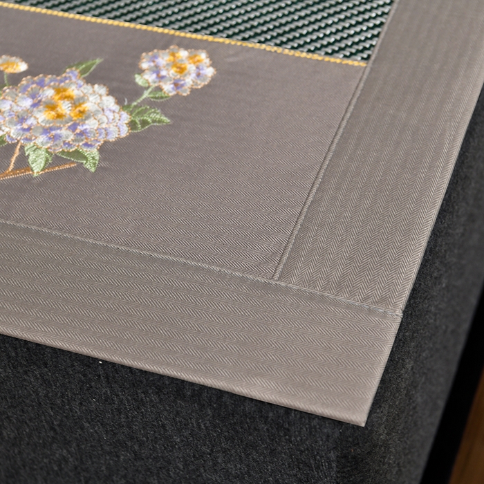 91家纺网 家纺一手货源 找家纺 小牛席业 2026新款绣球花开-冰藤双面席凉席藤席冰藤席竹席空调席草席冰丝席豆豆席乳胶席三件套 绣球花开-冰藤墨绿