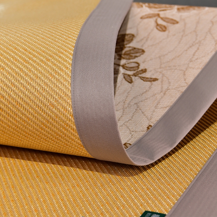 91家纺网 家纺一手货源 找家纺 小牛席业 2026新款绣球花开-冰藤双面席凉席藤席冰藤席竹席空调席草席冰丝席豆豆席乳胶席三件套 绣球花开-冰藤浅咖