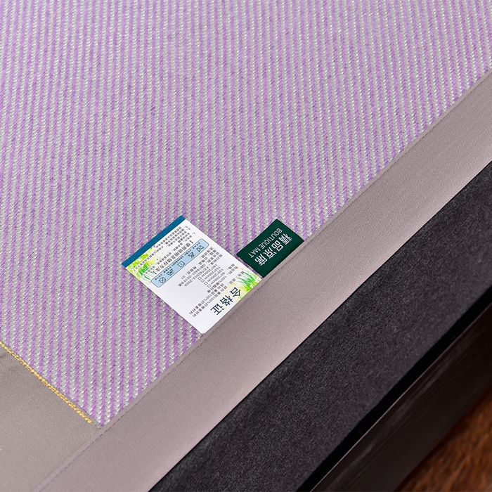 91家纺网 家纺一手货源 找家纺 小牛席业 2026新款绣球花开-冰藤双面席凉席藤席冰藤席竹席空调席草席冰丝席豆豆席乳胶席三件套 绣球花开-冰藤浅紫