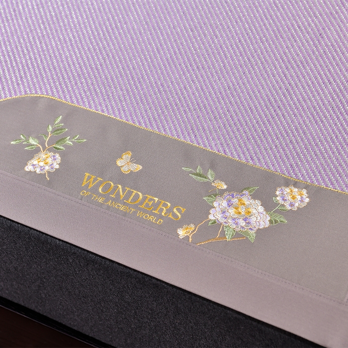 91家纺网 家纺一手货源 找家纺 小牛席业 2026新款绣球花开-冰藤双面席凉席藤席冰藤席竹席空调席草席冰丝席豆豆席乳胶席三件套 绣球花开-冰藤浅紫