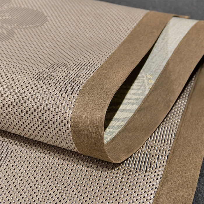 91家纺网 家纺一手货源 找家纺 小牛席业 2026新款绣球花开-冰藤双面席凉席藤席冰藤席竹席空调席草席冰丝席豆豆席乳胶席三件套 绣球花开-提花香槟