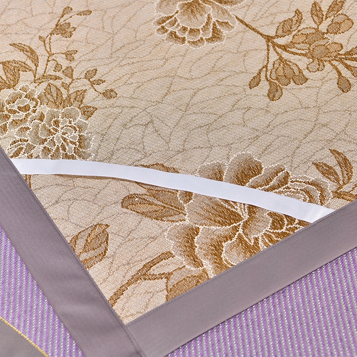 91家纺网 家纺一手货源 找家纺 小牛席业 2026新款绣球花开-冰藤双面席凉席藤席冰藤席竹席空调席草席冰丝席豆豆席乳胶席三件套 绣球花开-冰藤浅紫