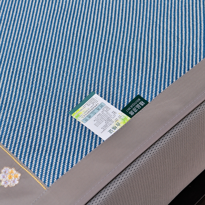 91家纺网 家纺一手货源 找家纺 小牛席业 2026新款绣球花开-冰藤双面席系列（床笠款）凉席藤席冰藤席竹席空调席草席冰丝席豆豆席乳胶席三件套 绣球花开-冰藤床笠款（海蓝）