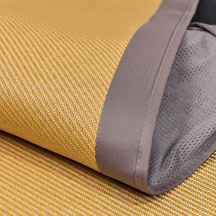 91家纺网 家纺一手货源 找家纺 小牛席业 2026新款绣球花开-冰藤双面席系列（床笠款）凉席藤席冰藤席竹席空调席草席冰丝席豆豆席乳胶席三件套 绣球花开-冰藤床笠款（浅咖）