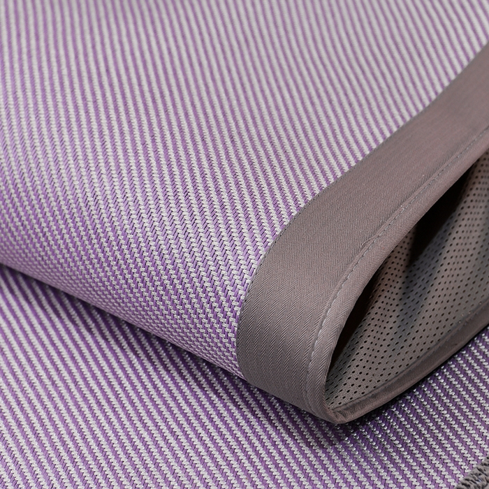 91家纺网 家纺一手货源 找家纺 小牛席业 2026新款绣球花开-冰藤双面席系列（床笠款）凉席藤席冰藤席竹席空调席草席冰丝席豆豆席乳胶席三件套 绣球花开-冰藤床笠款（浅紫）