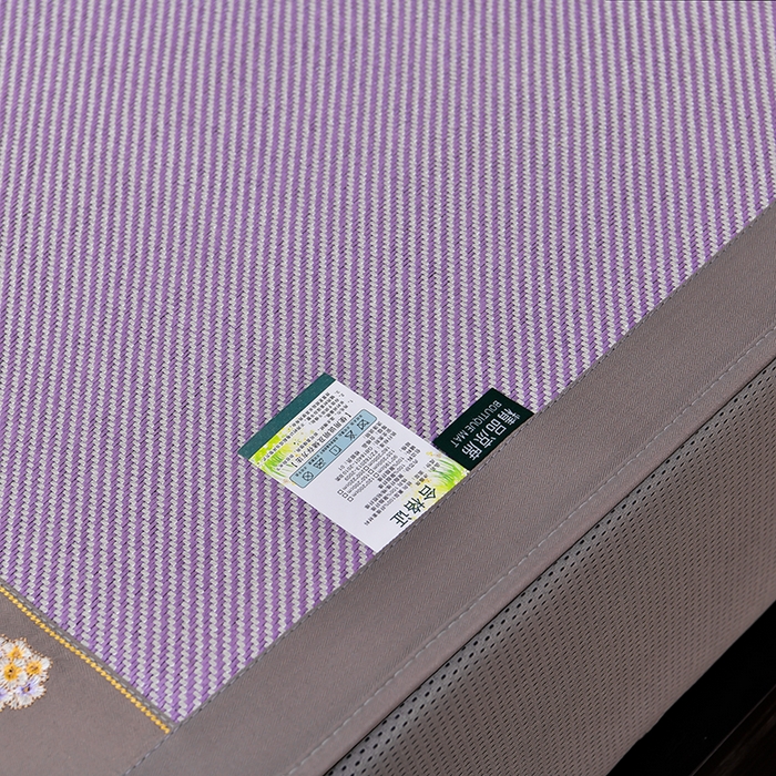 91家纺网 家纺一手货源 找家纺 小牛席业 2026新款绣球花开-冰藤双面席系列（床笠款）凉席藤席冰藤席竹席空调席草席冰丝席豆豆席乳胶席三件套 绣球花开-冰藤床笠款（浅紫）