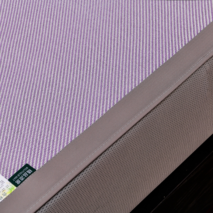 91家纺网 家纺一手货源 找家纺 小牛席业 2026新款绣球花开-冰藤双面席系列（床笠款）凉席藤席冰藤席竹席空调席草席冰丝席豆豆席乳胶席三件套 绣球花开-冰藤床笠款（浅紫）