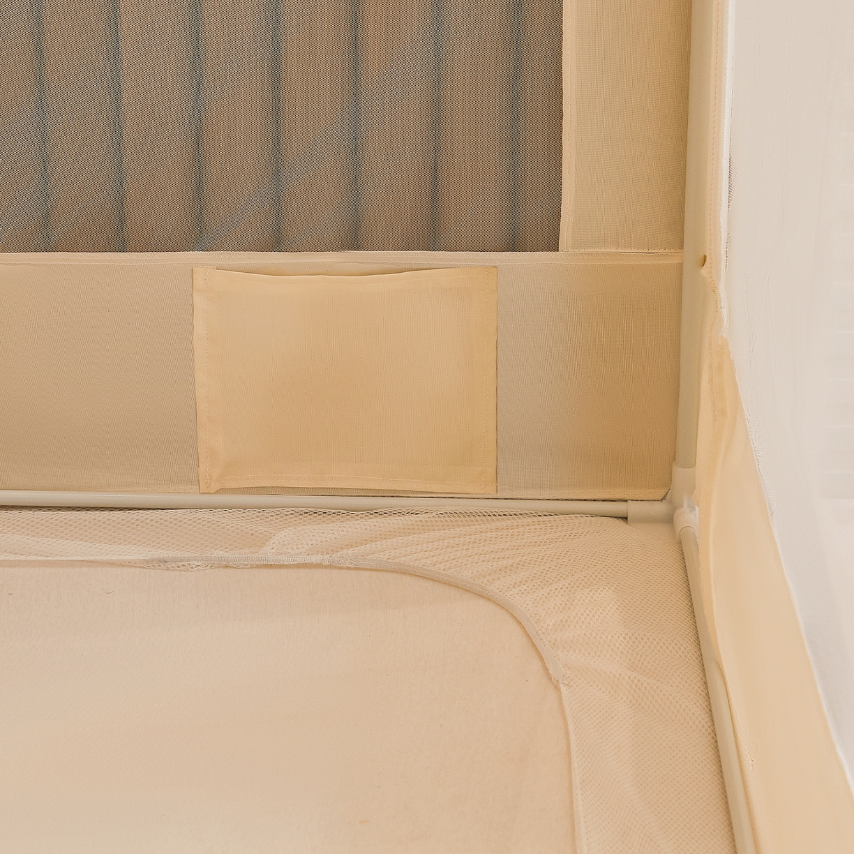 91家纺网 家纺一手货源 找家纺 都市缘蚊帐 2026新款三开门坐床防摔蚊帐拉链方帐1.5m1.8m506坐床蚊帐 506奶酪黄