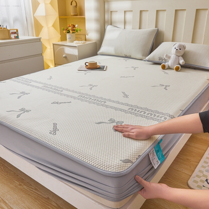 91家纺网 家纺一手货源 找家纺 （总）凯罗 2026春夏凉豆豆小红书爆款A类乙纶PE凉豆豆床笠款可水洗床笠