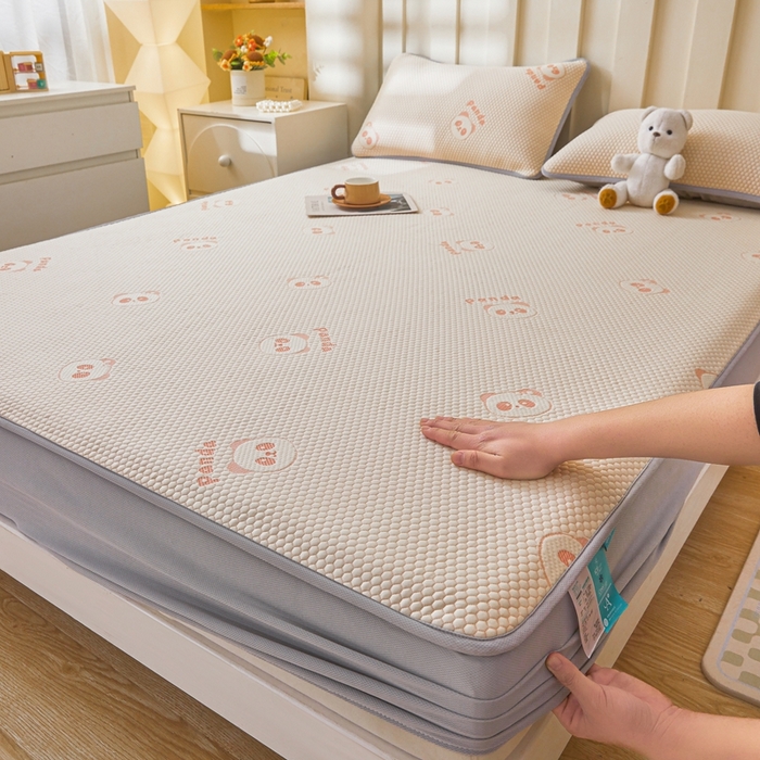 91家纺网 家纺一手货源 找家纺 （总）凯罗 2026春夏凉豆豆小红书爆款A类乙纶PE凉豆豆床笠款可水洗床笠