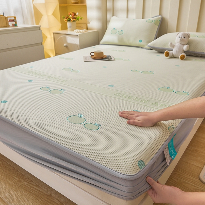 91家纺网 家纺一手货源 找家纺 （总）凯罗 2026春夏凉豆豆小红书爆款A类乙纶PE凉豆豆床笠款可水洗床笠