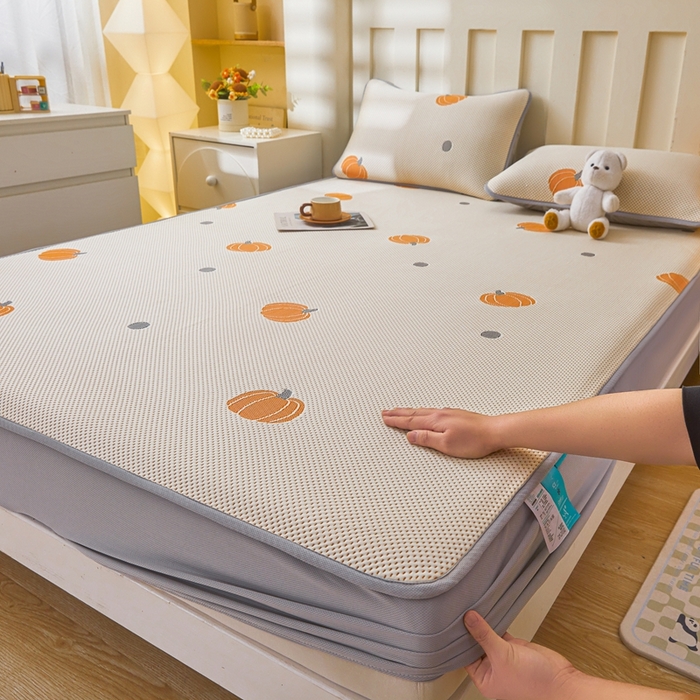 91家纺网 家纺一手货源 找家纺 （总）凯罗 2026春夏凉豆豆小红书爆款A类乙纶PE凉豆豆床笠款可水洗床笠