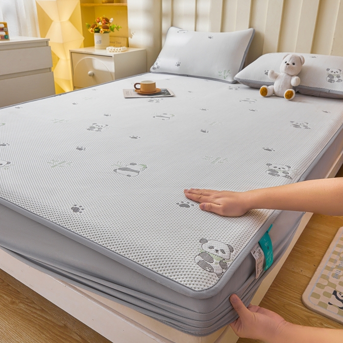 91家纺网 家纺一手货源 找家纺 （总）凯罗 2026春夏凉豆豆小红书爆款A类乙纶PE凉豆豆床笠款可水洗床笠