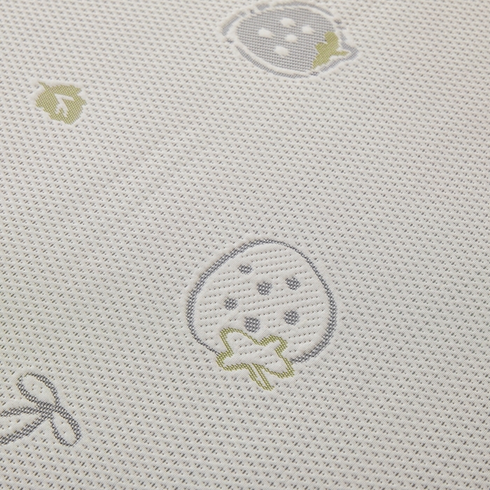 91家纺网 家纺一手货源 找家纺 凯罗 2026春夏凉豆豆小红书爆款A类乙纶PE凉豆豆床笠款可水洗床笠 波点草莓-绿