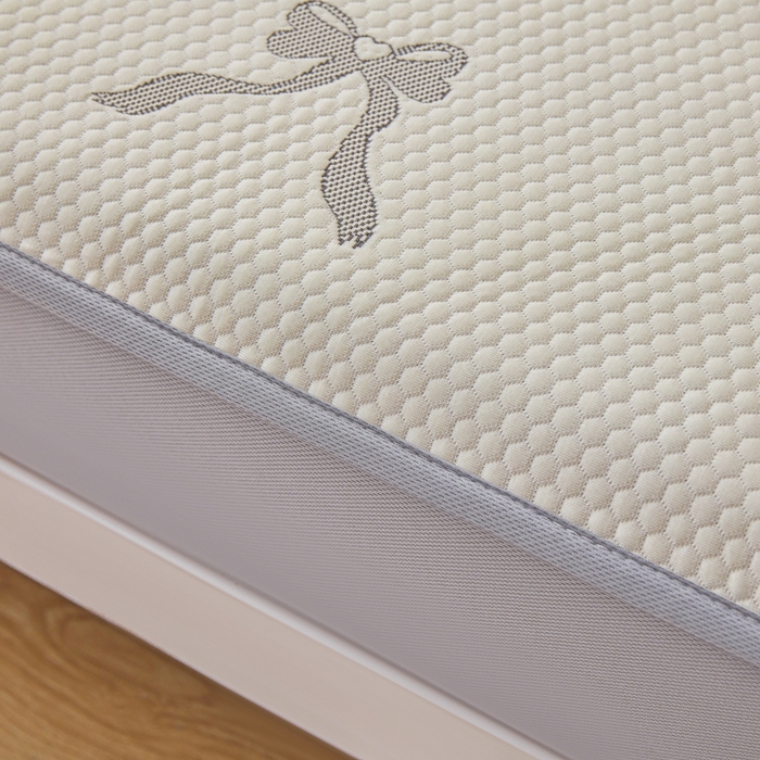 91家纺网 家纺一手货源 找家纺 凯罗 2026春夏凉豆豆小红书爆款A类乙纶PE凉豆豆床笠款可水洗床笠 蝴蝶结