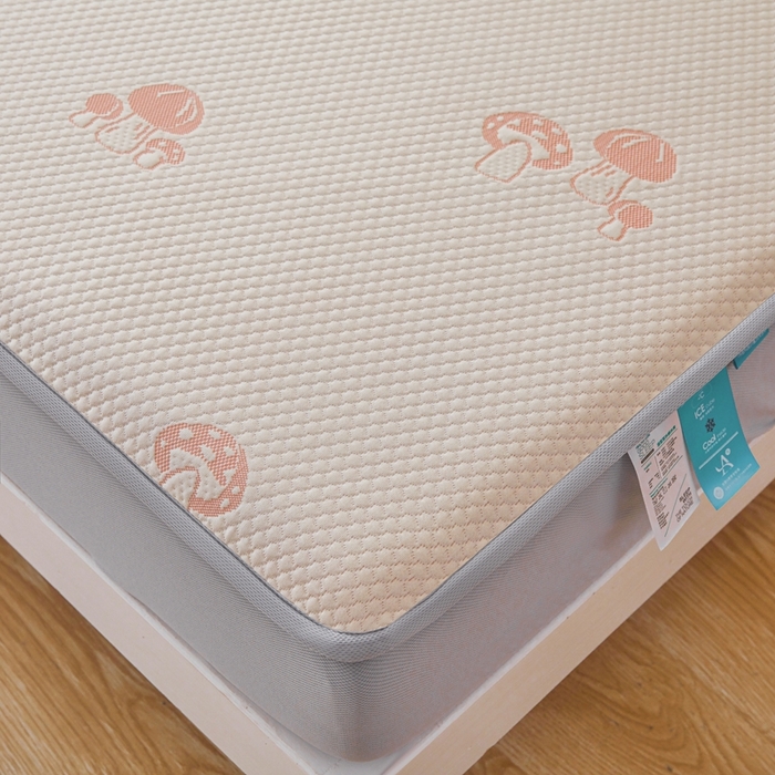 91家纺网 家纺一手货源 找家纺 凯罗 2026春夏凉豆豆小红书爆款A类乙纶PE凉豆豆床笠款可水洗床笠 蘑菇屋-粉