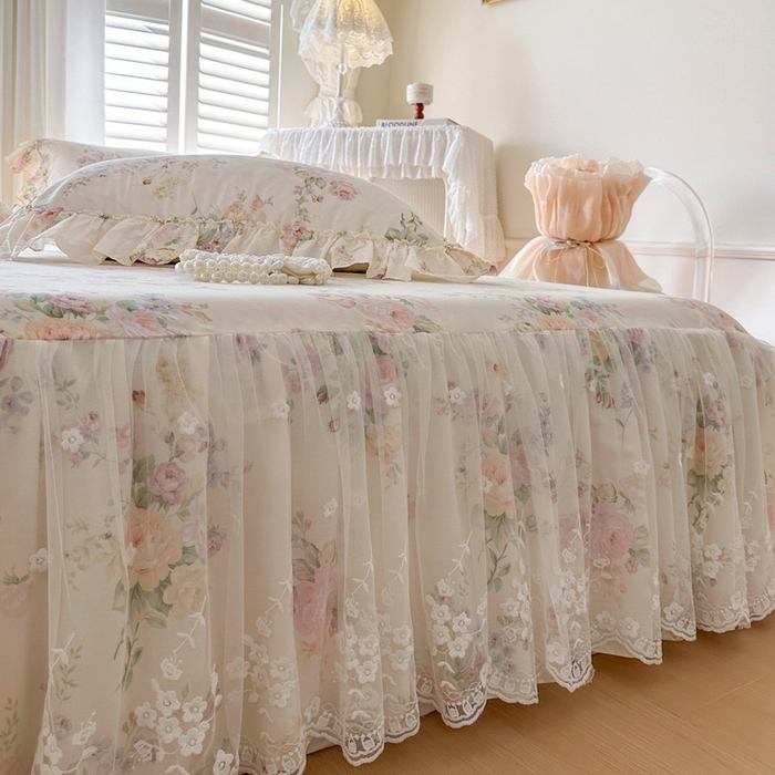 91家纺网 家纺一手货源 找家纺 （总）瑞宝 2026新款全棉印花床裙三件套床裙被套单品系列