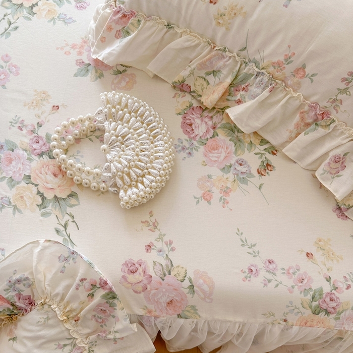 91家纺网 家纺一手货源 找家纺 （总）瑞宝 2026新款全棉印花床裙三件套床裙被套单品系列