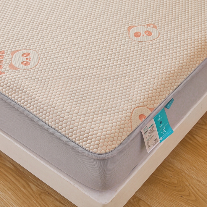 91家纺网 家纺一手货源 找家纺 凯罗 2026春夏凉豆豆小红书爆款A类乙纶PE凉豆豆床笠款可水洗床笠 盼盼乐园-粉