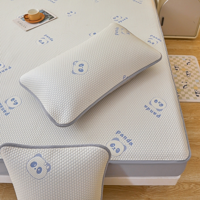 91家纺网 家纺一手货源 找家纺 凯罗 2026春夏凉豆豆小红书爆款A类乙纶PE凉豆豆床笠款可水洗床笠 盼盼乐园-蓝