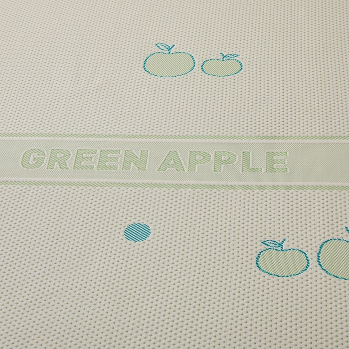 91家纺网 家纺一手货源 找家纺 凯罗 2026春夏凉豆豆小红书爆款A类乙纶PE凉豆豆床笠款可水洗床笠 青苹果乐园