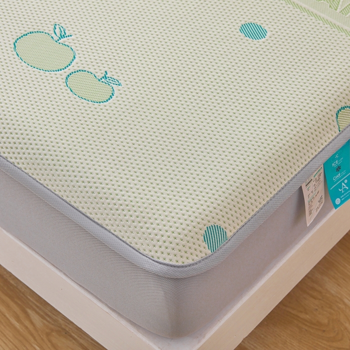 91家纺网 家纺一手货源 找家纺 凯罗 2026春夏凉豆豆小红书爆款A类乙纶PE凉豆豆床笠款可水洗床笠 青苹果乐园