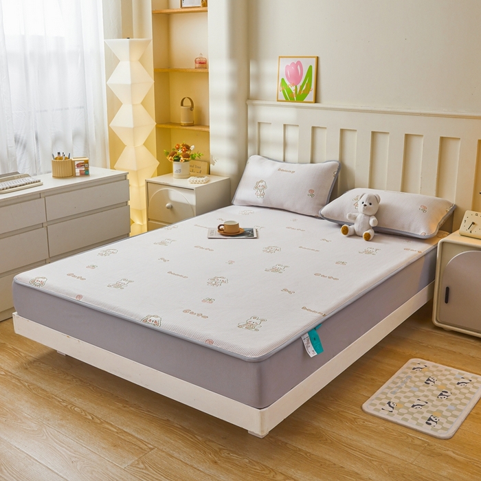 91家纺网 家纺一手货源 找家纺 凯罗 2026春夏凉豆豆小红书爆款A类乙纶PE凉豆豆床笠款可水洗床笠 兔叽乖乖