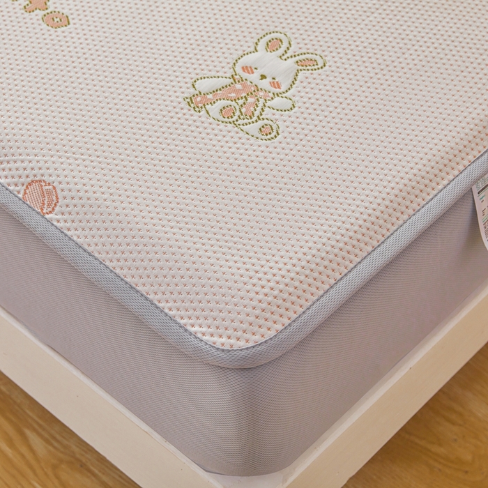 91家纺网 家纺一手货源 找家纺 凯罗 2026春夏凉豆豆小红书爆款A类乙纶PE凉豆豆床笠款可水洗床笠 兔叽乖乖