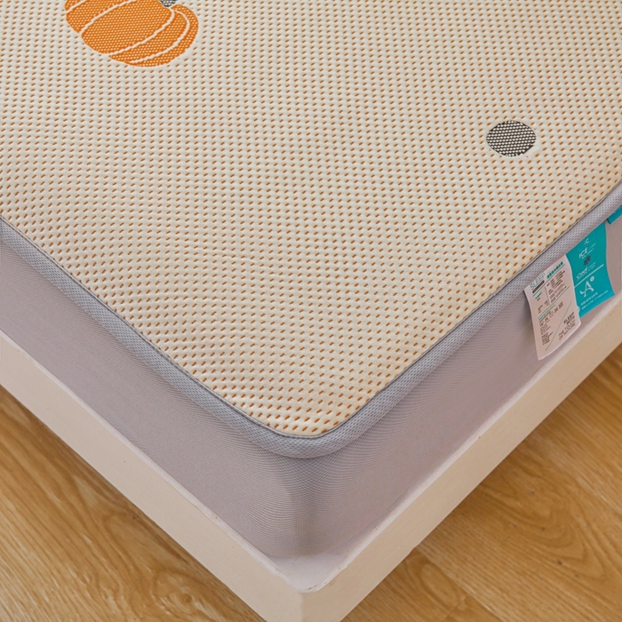 91家纺网 家纺一手货源 找家纺 凯罗 2026春夏凉豆豆小红书爆款A类乙纶PE凉豆豆床笠款可水洗床笠 小南瓜-桔