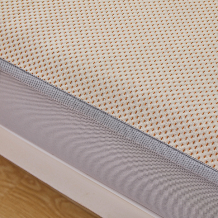 91家纺网 家纺一手货源 找家纺 凯罗 2026春夏凉豆豆小红书爆款A类乙纶PE凉豆豆床笠款可水洗床笠 小南瓜-桔