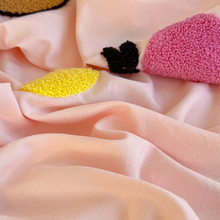 91家纺网 家纺一手货源 找家纺 （总）颜选 2026春夏新款卡通款水洗棉毛巾绣四件套-凯蒂猫