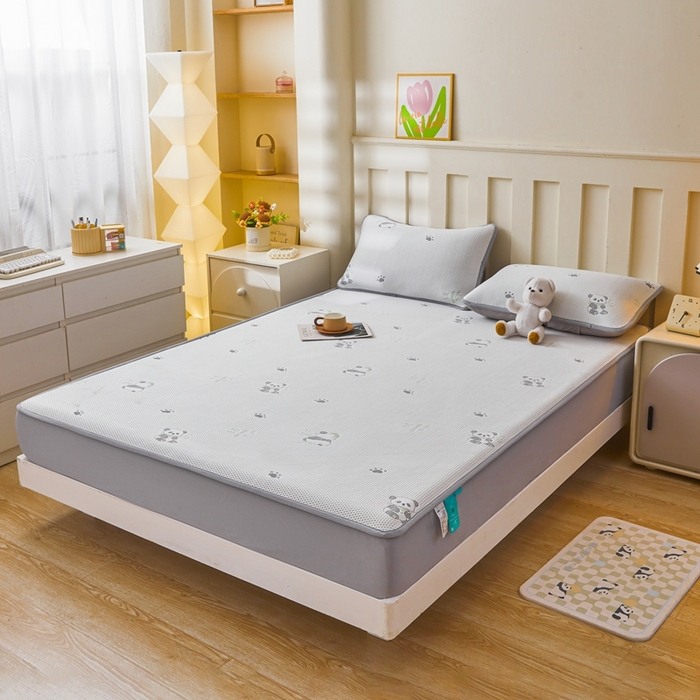 91家纺网 家纺一手货源 找家纺 凯罗 2026春夏凉豆豆小红书爆款A类乙纶PE凉豆豆床笠款可水洗床笠 胸有成竹